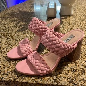 Never work Steve Madden pink heels